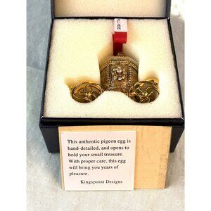 Kingspoint Designs Pigeon Egg Carriage #40426 In original packaging Trinket Box